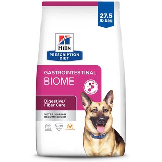 Hill's Prescription Diet Gastrointestinal Biome Chicken Flavor Dry Dog Food, 27.5-lb bag slide 1 of 9