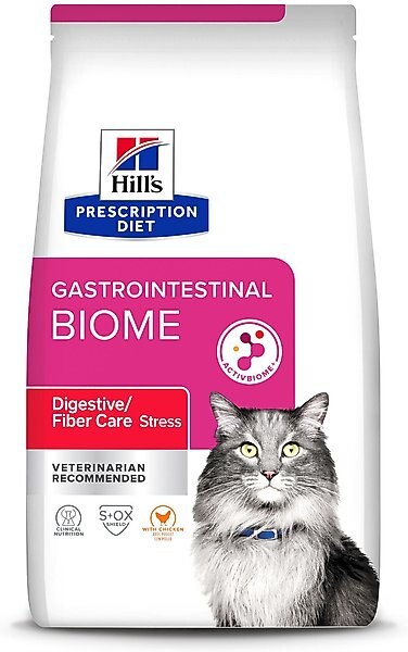 Hill's Prescription Diet Gastrointestinal Biome Stress Digestive/Fiber Care with Chicken Dry Cat Food