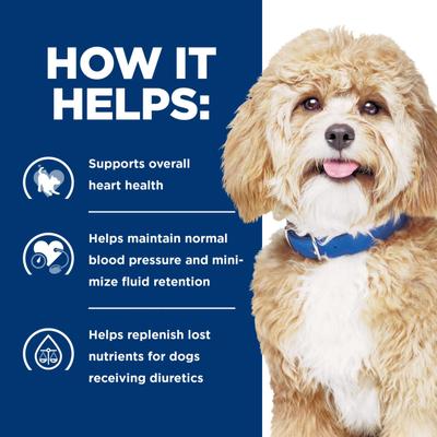 Show full view: Hill's Prescription Diet h/d Heart Care Chicken Flavor Dry Dog Food, 17.6-lb bag slide 5 of 13