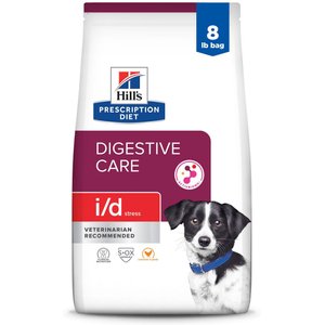 Hill's Prescription Diet i/d Digestive Care Stress Chicken Flavor Dry Dog Food, 8-lb bag