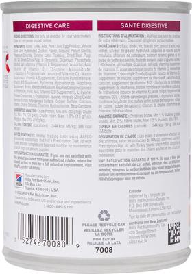 Show full view: Hill's Prescription Diet i/d Digestive Care with Turkey Wet Dog Food, 13-oz, case of 4 slide 3 of 13