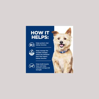 Show full view: Hill's Prescription Diet k/d + j/d Kidney Care + Mobility Care with Chicken & Vegetable Stew Wet Dog Food, 12.5-oz can, case of 12 slide 6 of 11