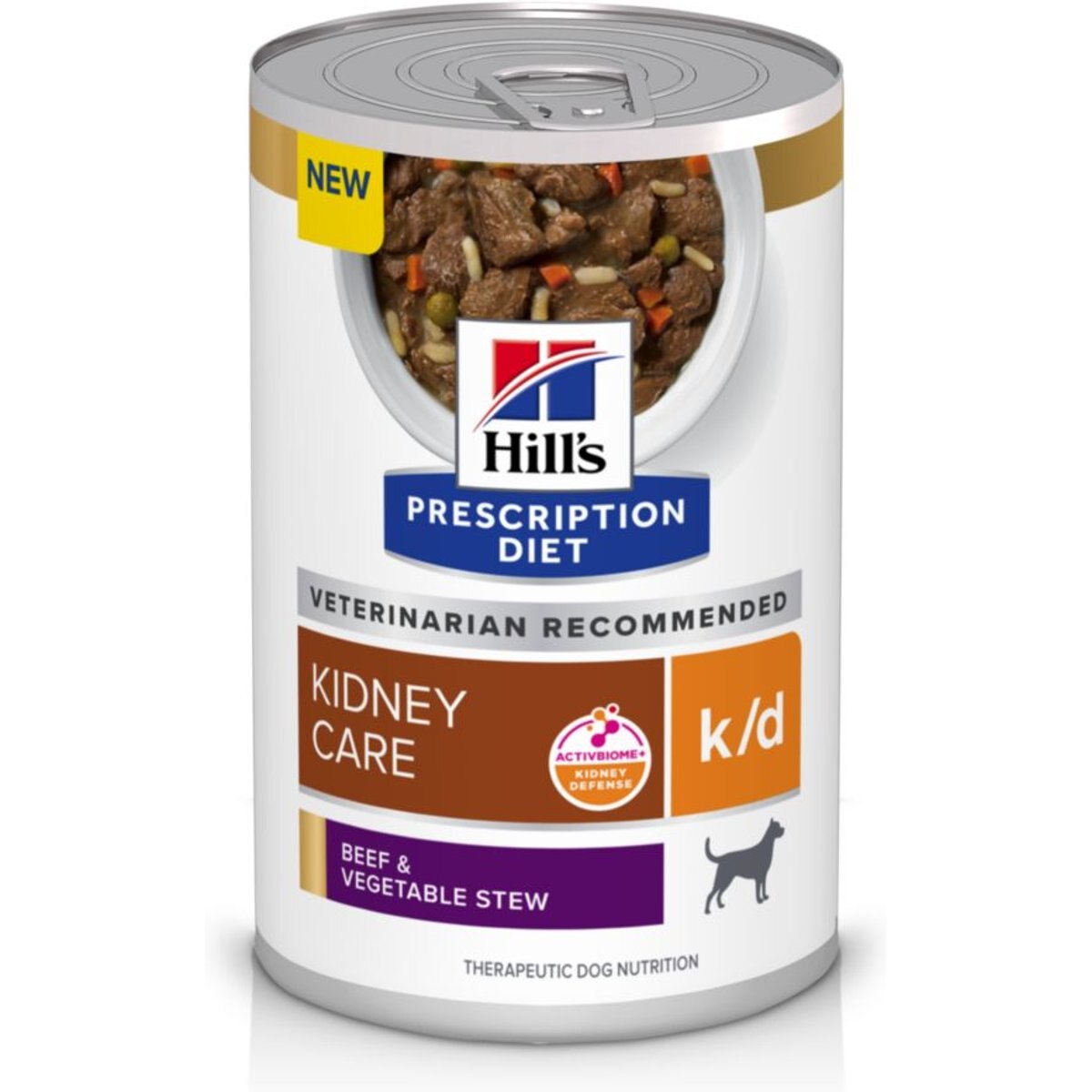 Hill's Prescription Diet k/d Kidney Care Beef & Vegetable Stew Canned Dog Food, 12.5-oz, case of 24