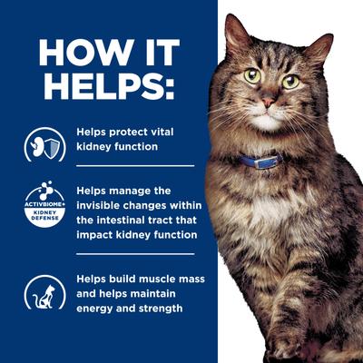 Show full view: Hill's Prescription Diet k/d Kidney Care Early Support with Chicken Dry Cat Food, 4-lb bag slide 5 of 12