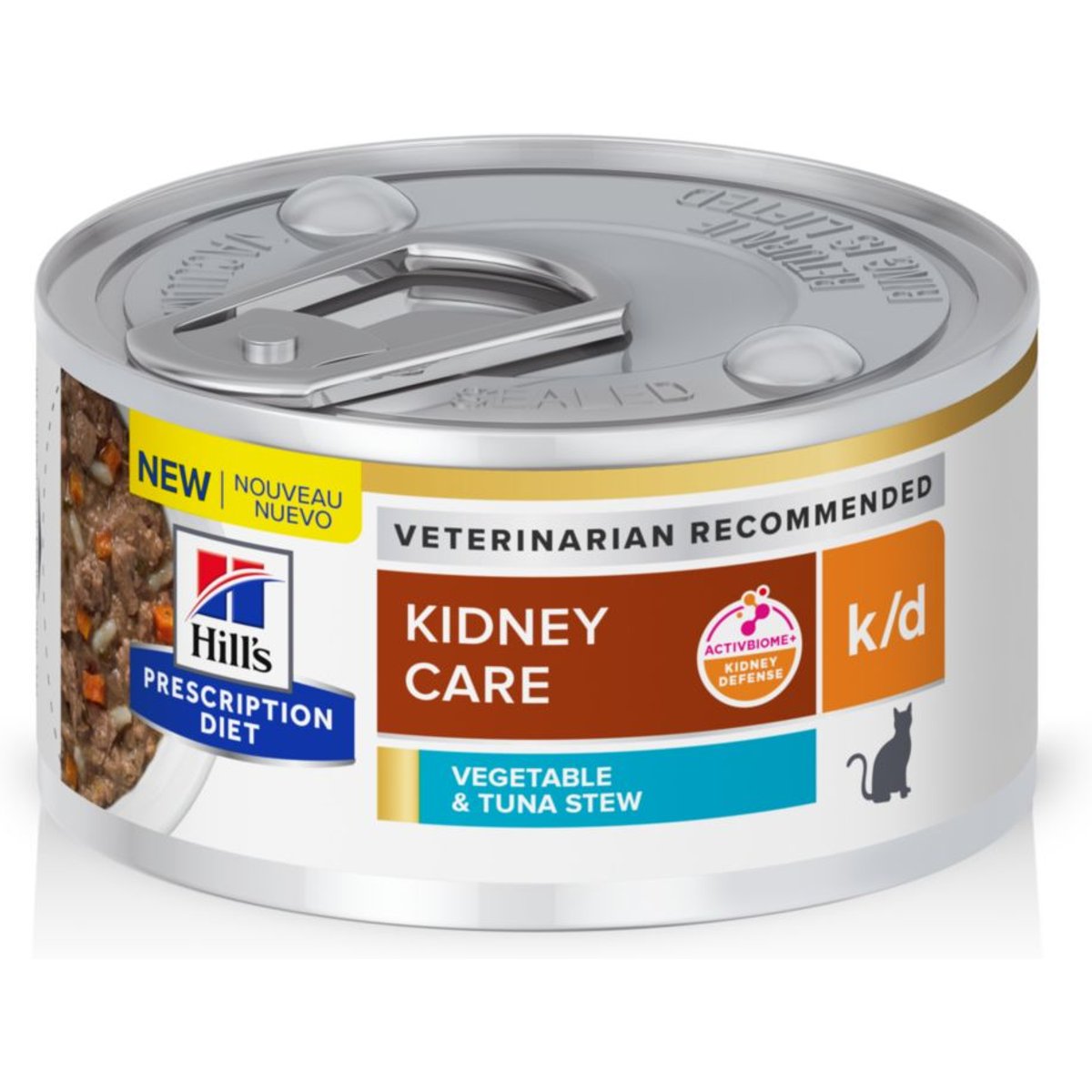 Hill's Prescription Diet k/d Kidney Care Vegetable & Tuna Stew Wet Cat Food, 2.9-oz, case of 96