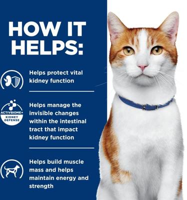 Show full view: Hill's Prescription Diet k/d Kidney Care Vegetable & Tuna Stew Wet Cat Food, 2.9-oz, case of 96 slide 8 of 13