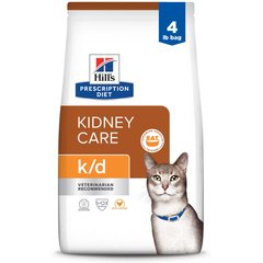 Hill's Prescription Diet k/d Kidney Care with Chicken Dry Cat Food, 4-lb bag