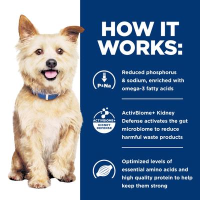 Show full view: Hill's Prescription Diet k/d Kidney Care with Chicken Dry Dog Food, 17.6-lb bag slide 6 of 13