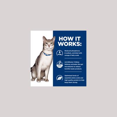 Show full view: Hill's Prescription Diet k/d Kidney Care with Chicken Wet Cat Food, 5.5-oz, case of 24 slide 8 of 13