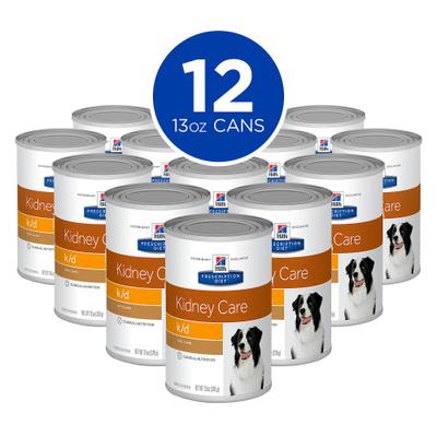 Show full view: Hill's Prescription Diet k/d Kidney Care with Lamb Canned Dog Food, 13-oz, case of 12, bundle of 2 slide 3 of 12