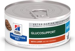 Hill's Prescription Diet m/d GlucoSupport with Liver Wet Cat Food, 5.5-oz, case of 24