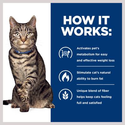 Show full view: Hill's Prescription Diet Metabolic Chicken Flavor Dry Cat Food, 4-lb bag slide 7 of 14