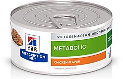 Hill's Prescription Diet Metabolic Weight Management Chicken Flavor Wet Cat Food, 5.5-oz, case of 24