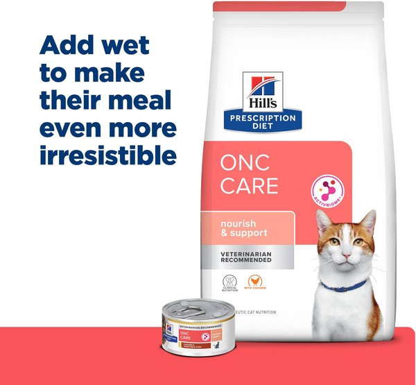 Show full view: Hill's Prescription Diet ONC Care Dry Cat Food, 7-lb bag slide 8 of 11