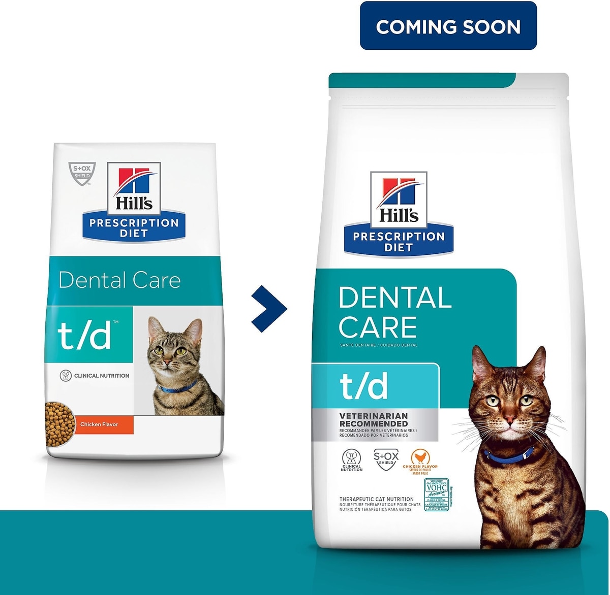 HILL'S PRESCRIPTION DIET t/d Dental Care Chicken Flavor Dry Cat
