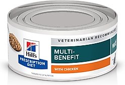 Hill's Prescription Diet w/d Multi-Benefit Chicken Wet Cat Food, 5.5-oz, case of 24