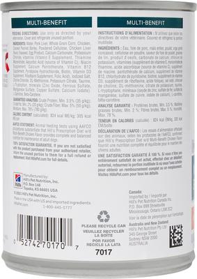 Show full view: Hill's Prescription Diet w/d Multi-Benefit with Chicken Wet Dog Food, 13-oz, case of 12 slide 3 of 13