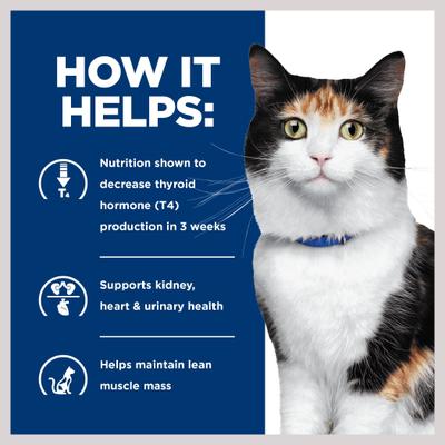 Show full view: Hill's Prescription Diet y/d Thyroid Care with Chicken Wet Cat Food, 5.5-oz, case of 24 slide 6 of 12