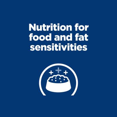 Show full view: Hill's Prescription Diet z/d Low Fat Hydrolyzed Soy Recipe Food Sensitivities Wet Dog Food, 13-oz can, case of 12 slide 5 of 11