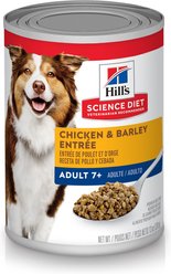 Hill's Science Diet 7+ Chicken & Barley Entrée + Beef & Barley Entree Canned Dog Food slide 2 of 8