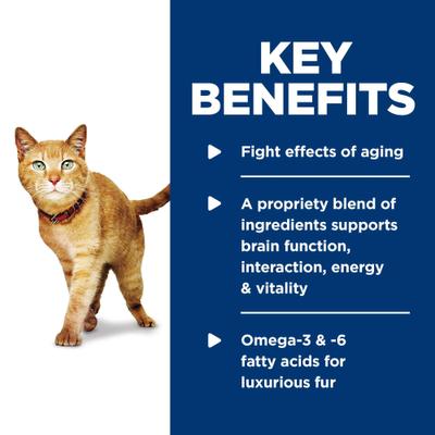 Show full view: Hill's Science Diet Adult 7+ Senior Vitality Chicken & Vegetable Stew Wet Cat Food, 2.9-oz can, case of 24 slide 7 of 14