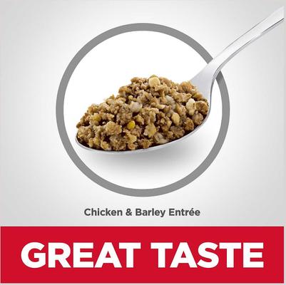 Show full view: Hill's Science Diet Adult 7+ Small Bites Chicken Meal, Barley & Rice Recipe Dry Dog Food, 5-lb bag + Hill's Science Diet Adult 7+ Chicken & Barley Entree Canned Dog Food, 13-oz, case of 12 slide 7 of 8