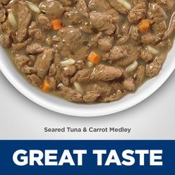 Hill's Science Diet Adult Healthy Cuisine Seared Tuna & Carrot Medley Wet Cat Food, 2.8-oz can, case of 24 slide 2 of 9