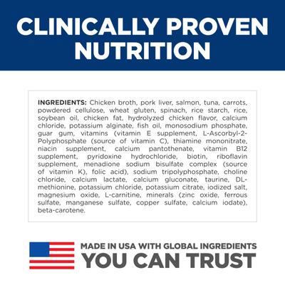 Show full view: Hill's Science Diet Adult Indoor Salmon & Vegetable Medley Minced Wet Cat Food, 5.5-oz can, 24 count slide 8 of 12