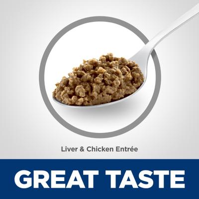 Show full view: Hill's Science Diet Adult Light Weight Management Liver & Chicken Entree Wet Cat Food, 2.9-oz can, case of 24 slide 4 of 13