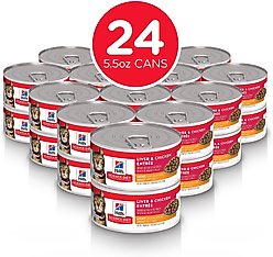 Hill's Science Diet Adult Light Weight Management Liver & Chicken Entree Wet Cat Food, 5.5-oz can, case of 24 slide 2 of 9
