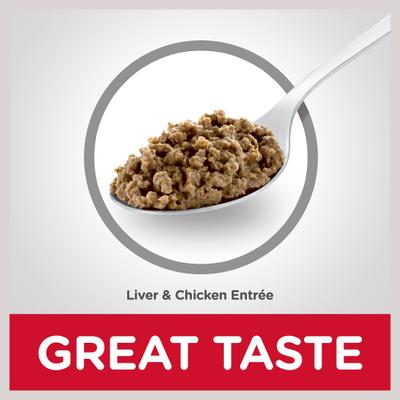 Show full view: Hill's Science Diet Adult Light Weight Management Liver & Chicken Entree Wet Cat Food, 5.5-oz can, case of 24 slide 7 of 13