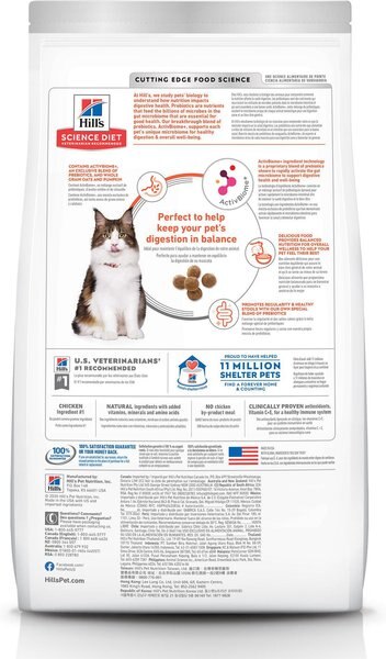 Hill's Science Diet Adult Perfect Digestion Chicken, Barley, & Whole Oats Recipe Dry Cat Food