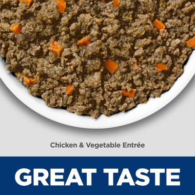 Show full view: Hill's Science Diet Adult Perfect Digestion Chicken & Rice Entree Minced Wet Dog Food, 12.8-oz can, 12 count slide 4 of 12