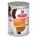 Hill's Science Diet Adult Perfect Digestion Chicken, Vegetable & Rice Stew Canned Dog Food, 12.8-oz, case of 12