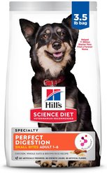 Hill's Science Diet Adult Perfect Digestion Small Bites Chicken Dry Dog Food, 3.5-lb bag