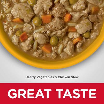 Show full view: Hill's Science Diet Adult Perfect Weight Chicken Recipe Dry Food, 4-lb bag + Hearty Vegetable & Chicken Stew Canned Dog Food slide 7 of 8