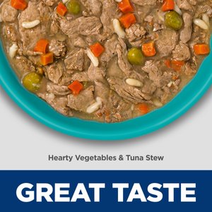 Hill's Science Diet Adult Perfect Weight & Joint Support Hearty Vegetables & Tuna Stew Canned Wet Dog Food, 12.5-oz can, 12 count