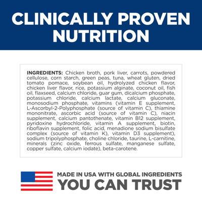 Show full view: Hill's Science Diet Adult Perfect Weight Management & Joint Support Hearty Vegetables & Tuna Stew Wet Dog Food, 12.5-oz can, 12 count slide 8 of 11