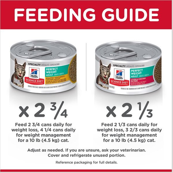 Hill's Science Diet Adult Perfect Weight Management Vegetables & Chicken Stew Wet Cat Food