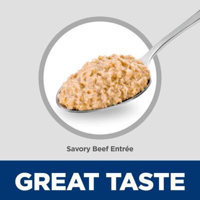 Show full view: Hill's Science Diet Adult Savory Beef Entree Pate Wet Cat Food, 2.9-oz can, 24 count slide 4 of 12