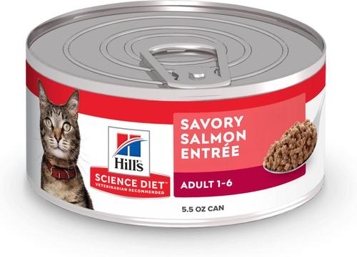 Hill's Science Diet Adult Savory Salmon Entree Wet Cat Food