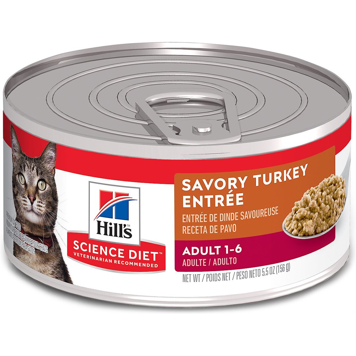 Hill's Science Diet Gourmet Turkey Canned Cat Food, 5.5-oz, 24 ct