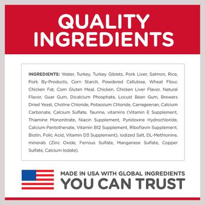 Show full view: Hill's Science Diet Adult Savory Turkey Entree Wet Cat Food, 5.5-oz can, case of 24 slide 4 of 13