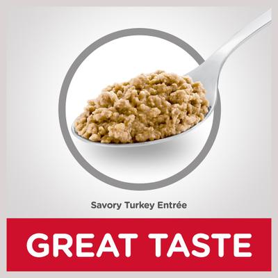 Show full view: Hill's Science Diet Adult Savory Turkey Entree Wet Cat Food, 5.5-oz can, case of 24 slide 7 of 13