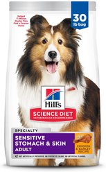 Hill's Science Diet Adult Sensitive Stomach & Sensitive Skin Chicken Recipe Dry Dog Food, 30-lb bag slide 1 of 9
