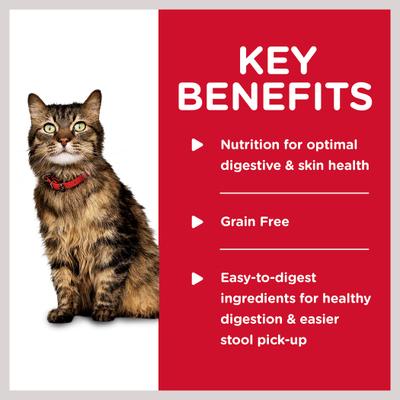 Show full view: Hill's Science Diet Adult Sensitive Stomach & Sensitive Skin Chicken & Vegetable Entree Wet Cat Food, 2.9-oz can, 24 count slide 6 of 13