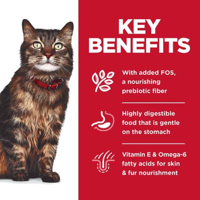 Show full view: Hill's Science Diet Adult Sensitive Stomach & Sensitive Skin Salmon & Tuna Wet Cat Food, 2.8-oz pouch, 24 count slide 6 of 12