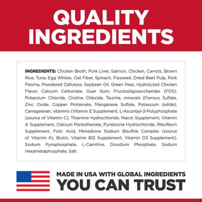 Show full view: Hill's Science Diet Adult Sensitive Stomach & Sensitive Skin Salmon & Tuna Wet Cat Food, 2.8-oz pouch, 24 count slide 8 of 12