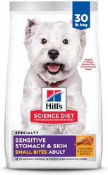 Hill's Science Diet Adult Sensitive Stomach & Sensitive Skin Small Bites Dry Dog Food, Chicken Recipe, 30-lb bag