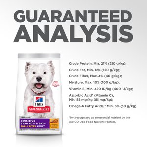 Hill's Science Diet Adult Sensitive Stomach & Sensitive Skin Small Bites Dry Dog Food, Chicken Recipe, 30-lb bag
